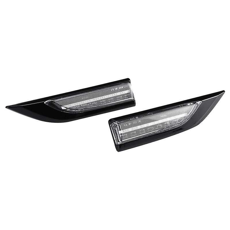 2Pcs Car LED Dynamic Side Marker Lights Turn Signal Light Blinker for Transporter T6 MK4 Clear
