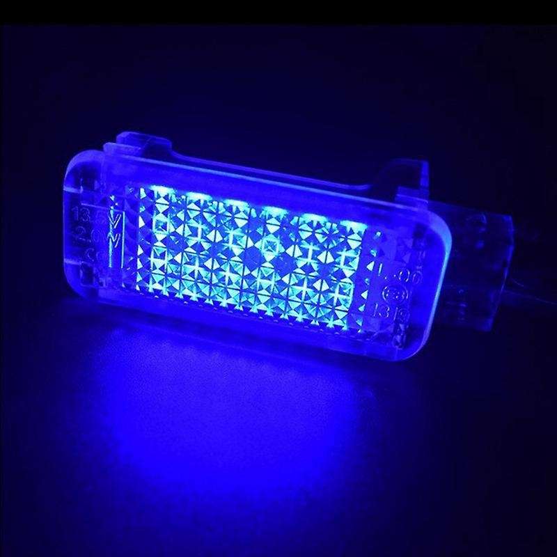 2Pcs Car LED Footwell Light Trunk Lamp for Golf Plus CC Tourage Blue LED