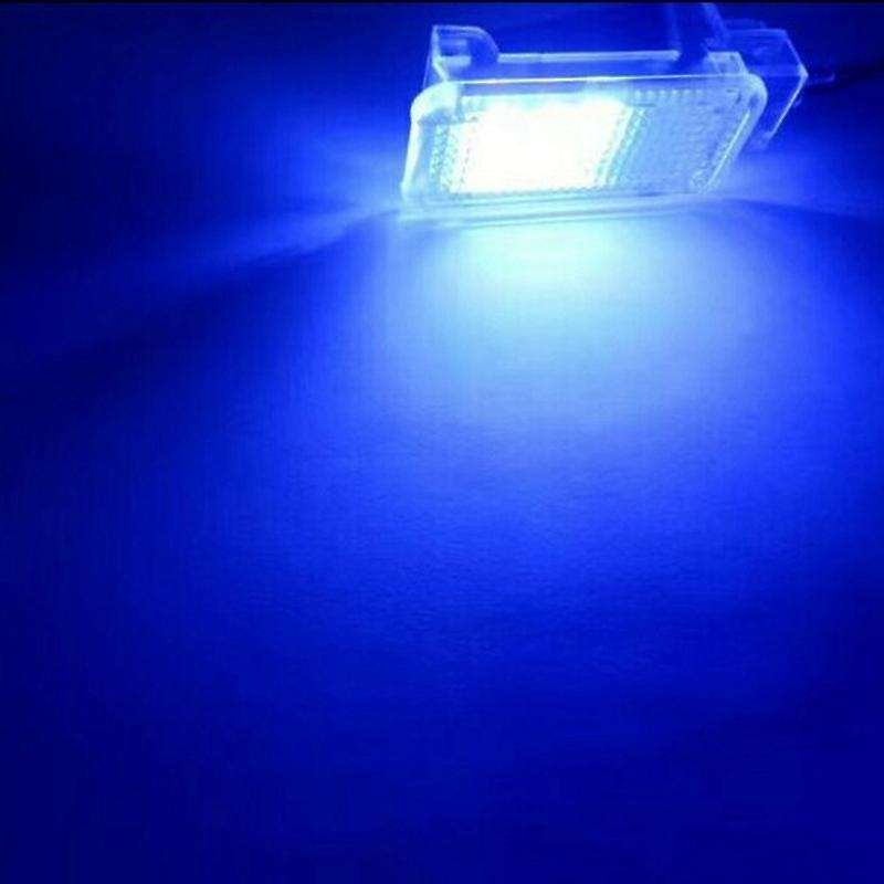 2Pcs Car LED Footwell Light Trunk Lamp for Golf Plus CC Tourage Blue LED