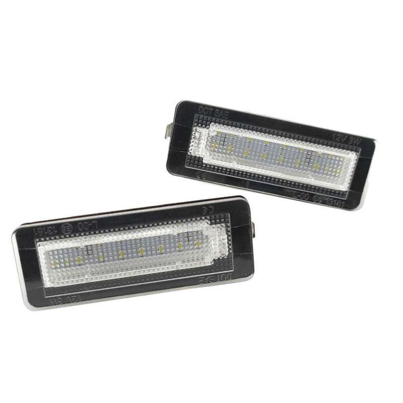 2Pcs Car LED License Plate Tag Lamp for Coupe Convertible 450 451 W450 W453 LED License Plate Light