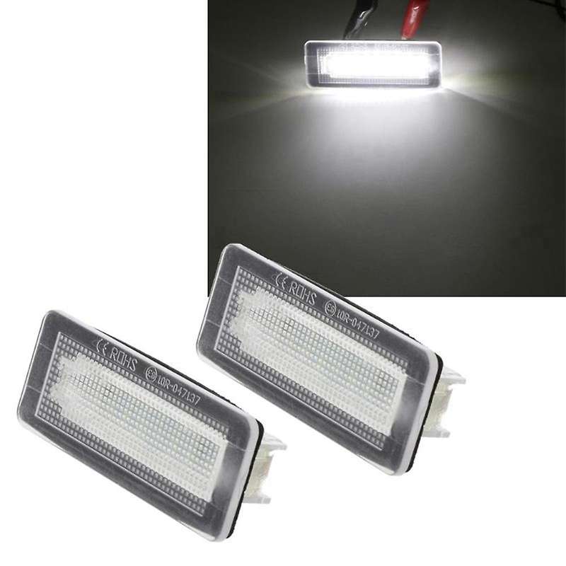 2Pcs Car LED License Plate Tag Lamp for Coupe Convertible 450 451 W450 W453 LED License Plate Light