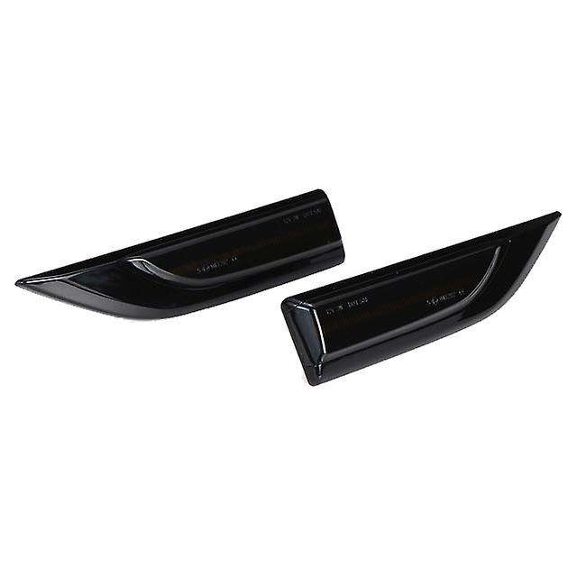 2Pcs Car LED Dynamic Side Marker Lights Turn Signal Light Blinker for Transporter T6 MK4 Smoked Blac