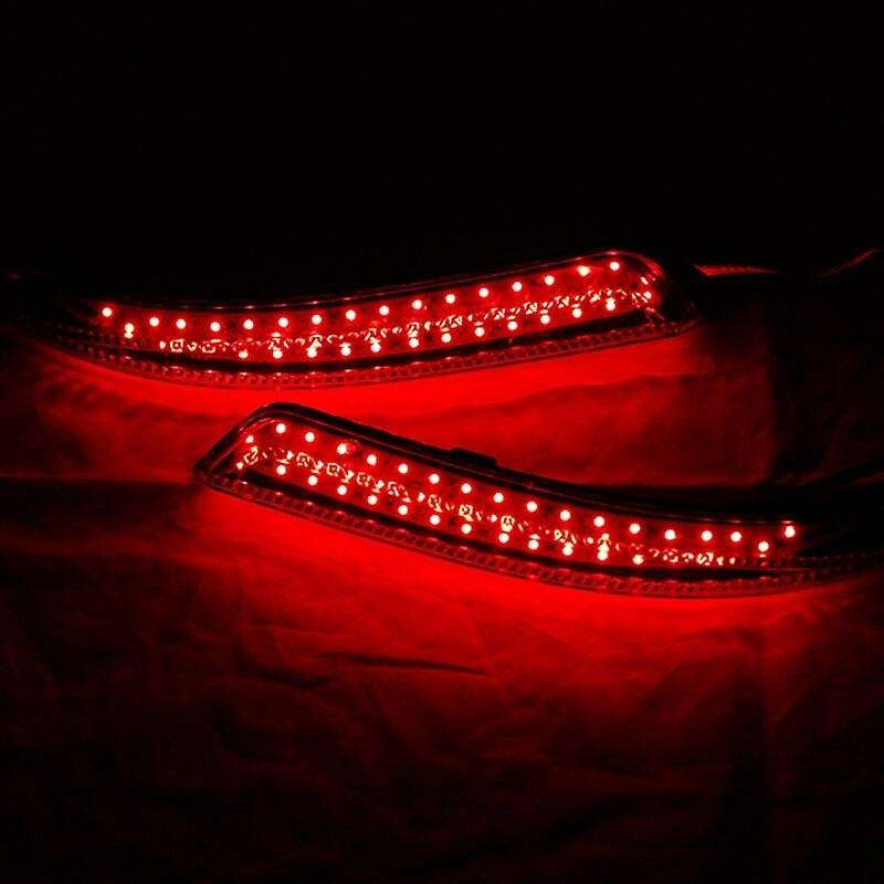 2Pcs Car LED Rear Bumper Reflector Light Brake Stop for Sylphy 2009-2011 Wingroad 2006-2014 Almera 2