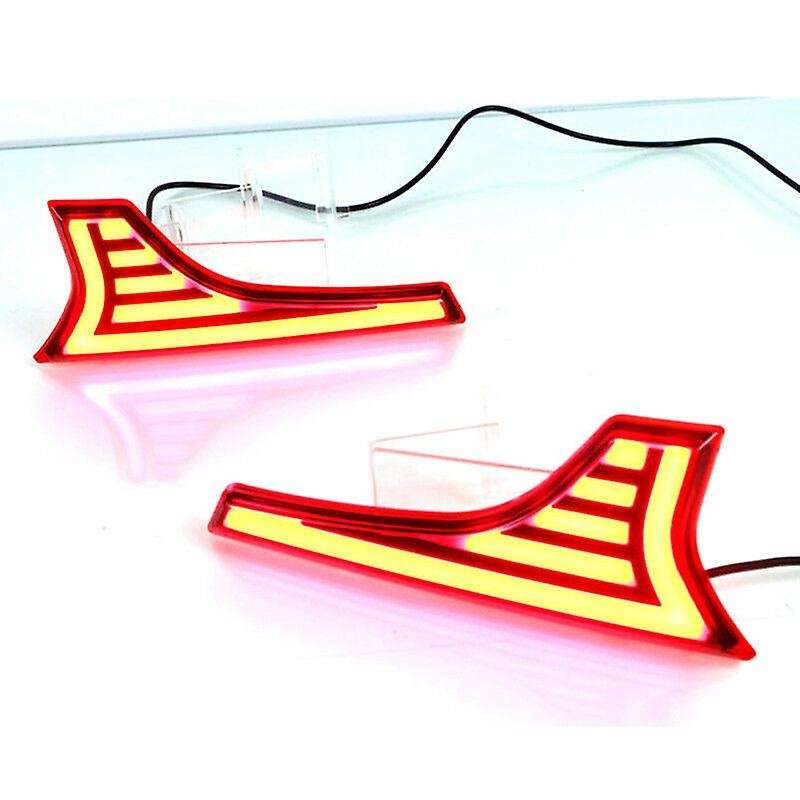 2Pcs Car LED Rear Bumper Reflector Light for Ertiga 2012 2014-2017 Tail Brake Light for SCROSS VITAR