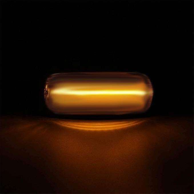 2Pcs Car LED Side Marker Light Turn Signal Light Side Repeater Lamp Amber for TD5