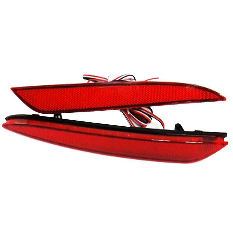 2Pcs Car LED Rear Bumper Light Reflector Brake Lamp for Model S 2012+