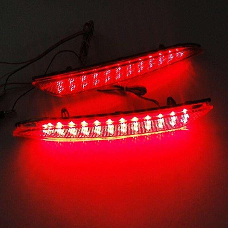 2Pcs Car LED Rear Bumper Light Reflector Brake Lamp for Model S 2012+