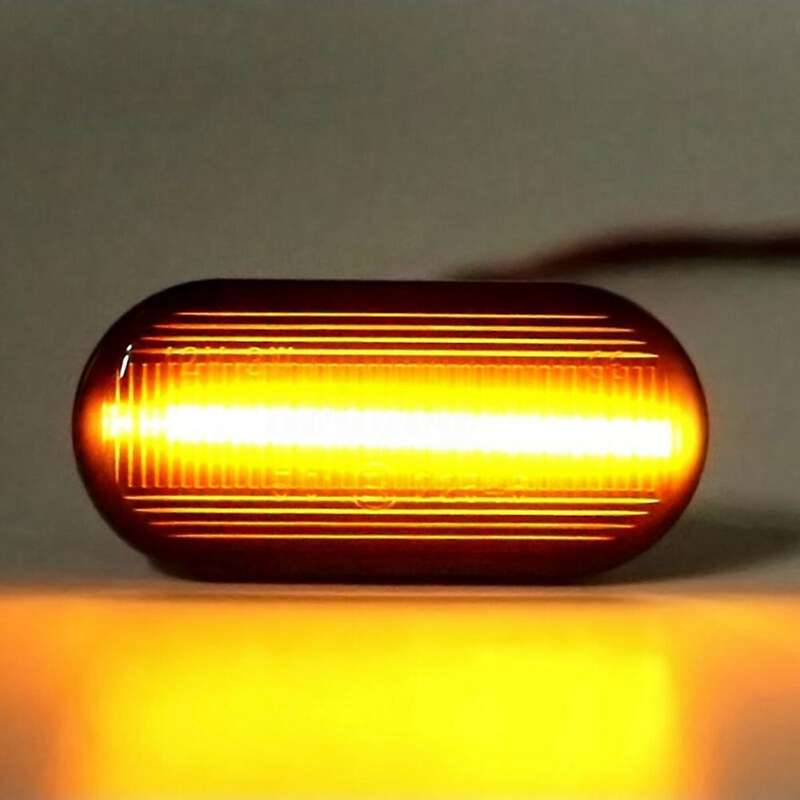 2Pcs Car LED Side Marker Lights Turn Signal Light Repeater Lamp for J10 Micra C
