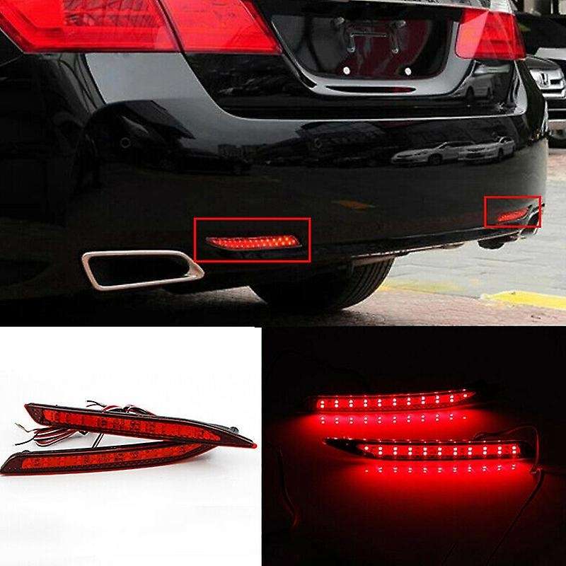 2Pcs Car LED Rear Bumper Lights Assembly for Accord Nine Generation 2014-2015