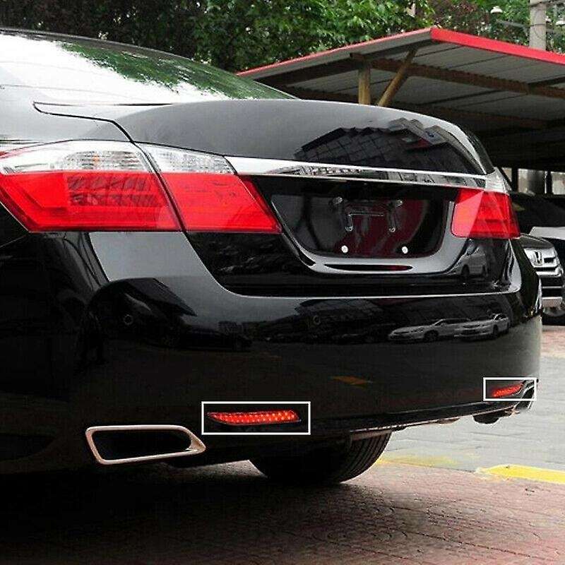 2Pcs Car LED Rear Bumper Lights Assembly for Accord Nine Generation 2014-2015