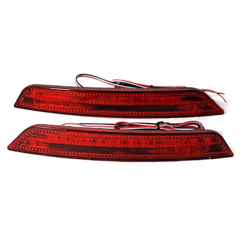 2Pcs Car LED Rear Bumper Reflector Light for Mondeo Sedan 2007-2010 Tail Brake Stop Car Light Fog La
