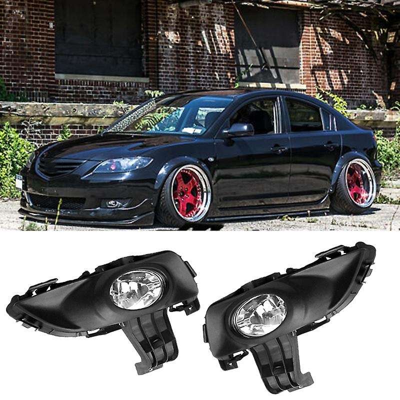 2Pcs Car LH & RH Fog Light Fog Lamp Kit for 3 1.6L 2003-2010 BS1C-51-690 BS1C-51-680