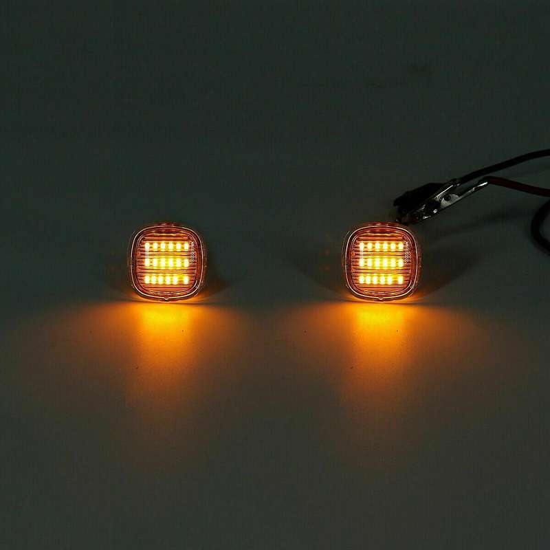 2Pcs Car LED Side Repeater Indicator Light Side Marker Signal Lamp Light for A3 A4 A8 for Fabia SEAT
