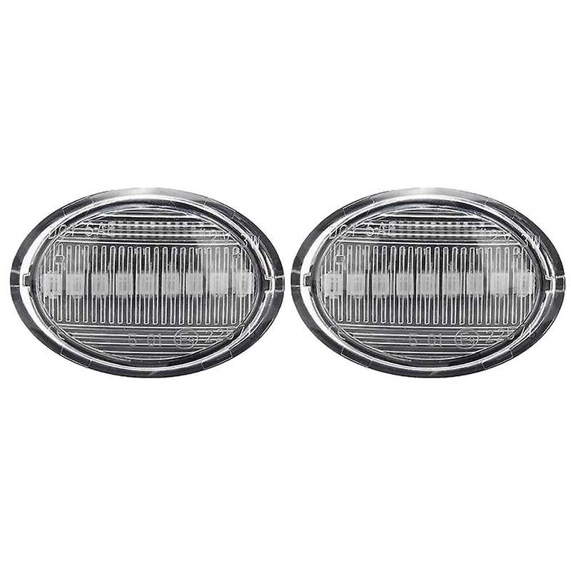 2Pcs Car LED Side Marker Lights Turn Signal Light Side Repeater Lamp for