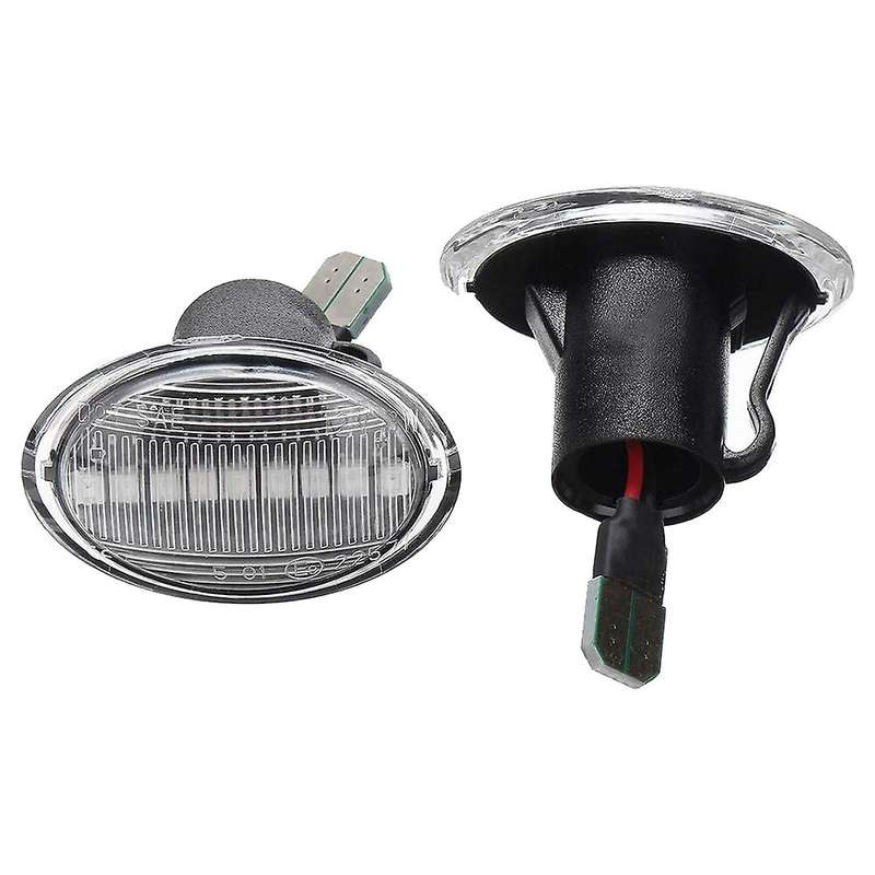 2Pcs Car LED Side Marker Lights Turn Signal Light Side Repeater Lamp for