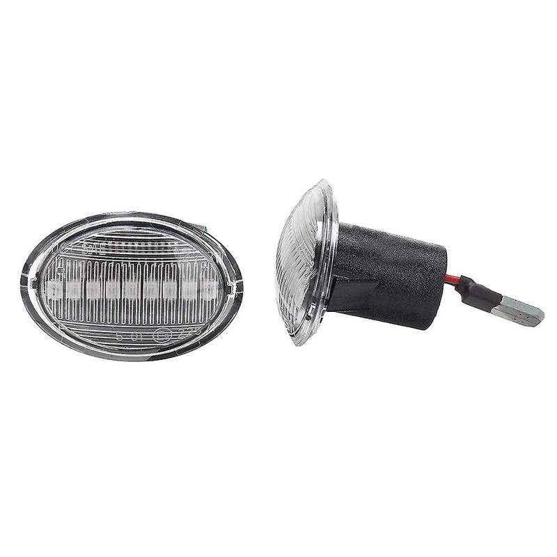 2Pcs Car LED Side Marker Lights Turn Signal Light Side Repeater Lamp for