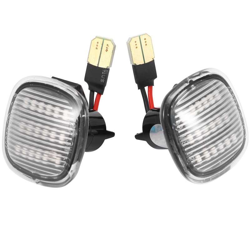 2Pcs Car LED Side Repeater Indicator Light Side Marker Signal Lamp Light for A3 A4 A8 for Fabia SEAT