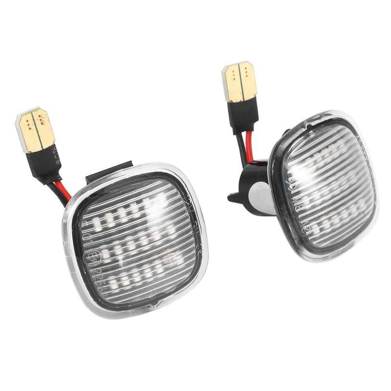 2Pcs Car LED Side Repeater Indicator Light Side Marker Signal Lamp Light for A3 A4 A8 for Fabia SEAT