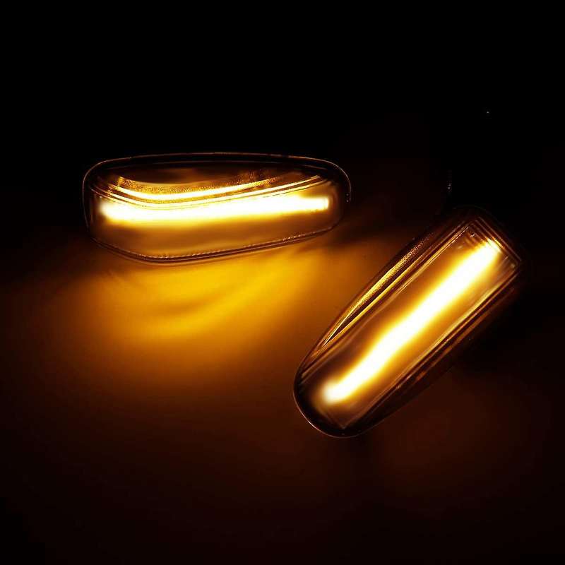 2Pcs Car LED Side Marker Turn Signal Light Side Repeater Lamp Indicator for W638 W210 601/602 for