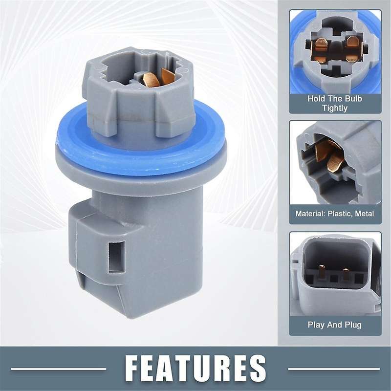 2PCS Car License Plate Tail Light Brake Lamp Socket F81Z13411AA for