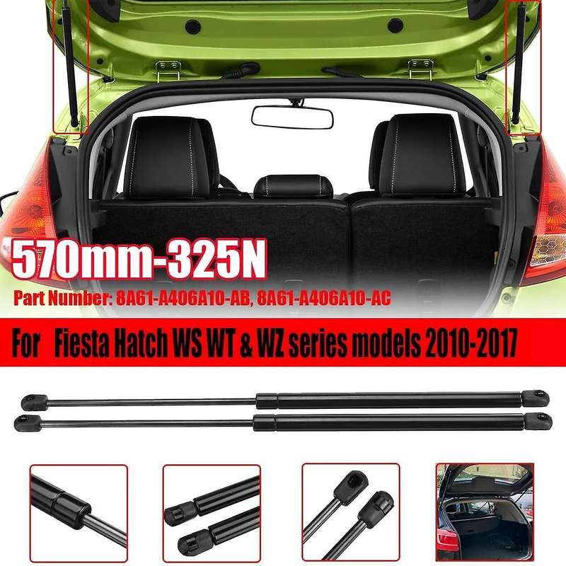 2Pcs Car Lift Spring for Fiesta Hatchback WS WZ Series Models 2010-2017 570mm 325N