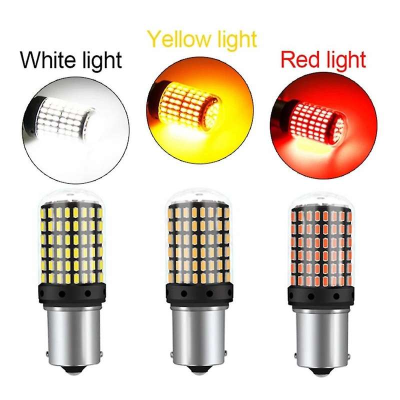 2Pcs Car P21-5W BAY15D 1157 LED Canbus Light 3014 144SMD Error Free Bulb Auto Turn Signal Brake Bulb
