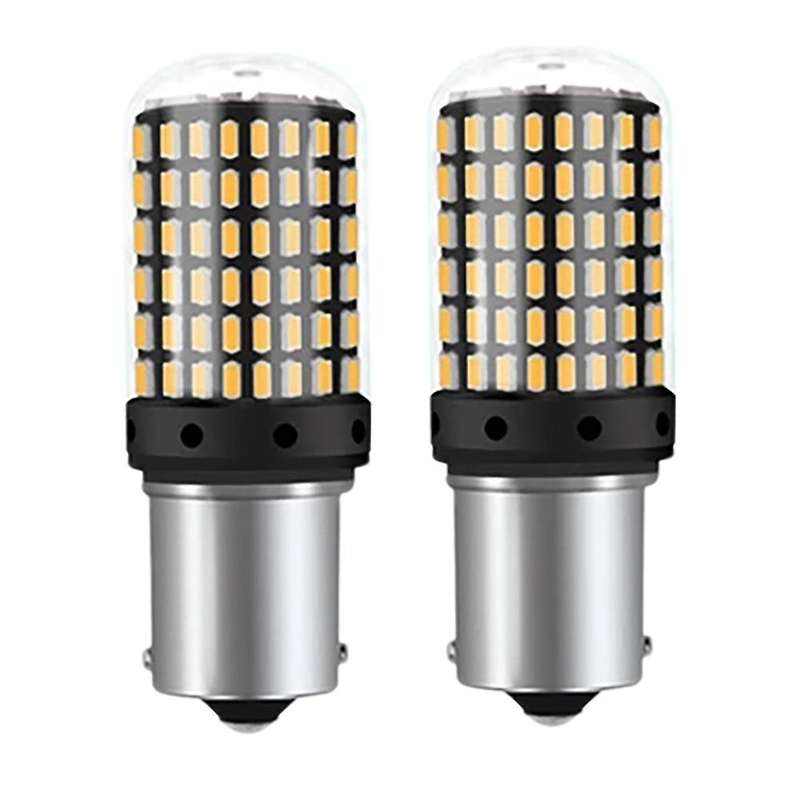 2Pcs Car P21-5W BAY15D 1157 LED Canbus Light 3014 144SMD Error Free Bulb Auto Turn Signal Brake Bulb