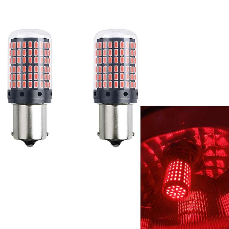 2Pcs Car P21-5W BAY15D 1157 LED Canbus Light 3014 144SMD Error Free Bulb Auto Turn Signal Brake Bulb