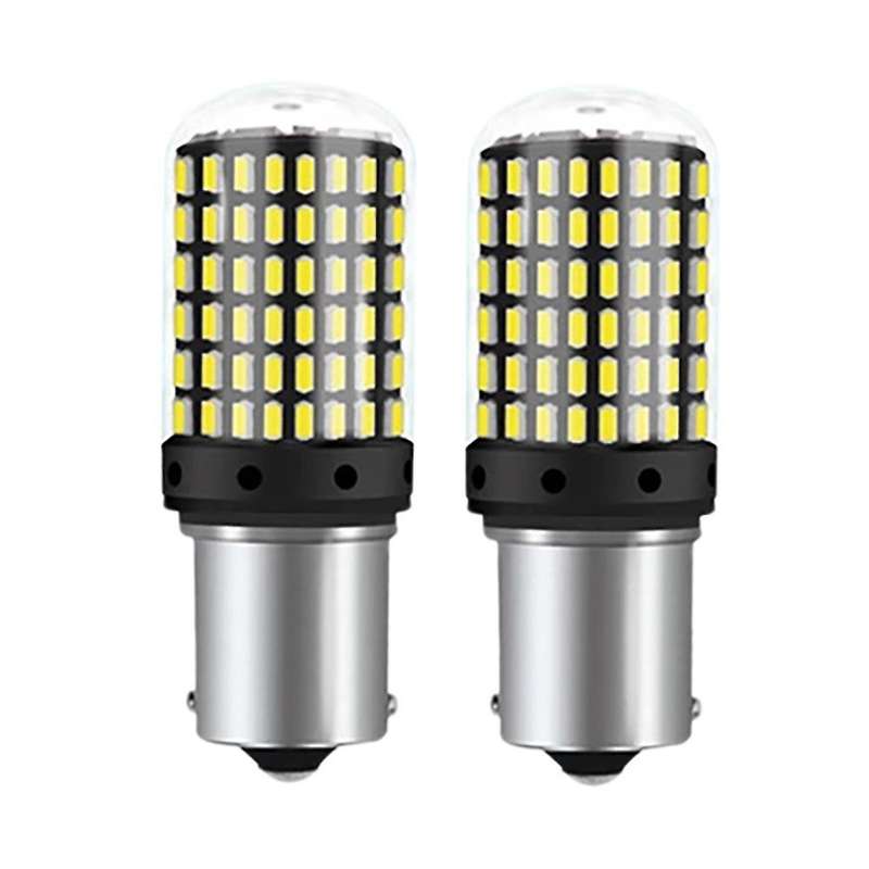2Pcs Car P21-5W BAY15D 1157 LED Canbus Light 3014 144SMD Error Free Bulb Auto Turn Signal Brake Bulb