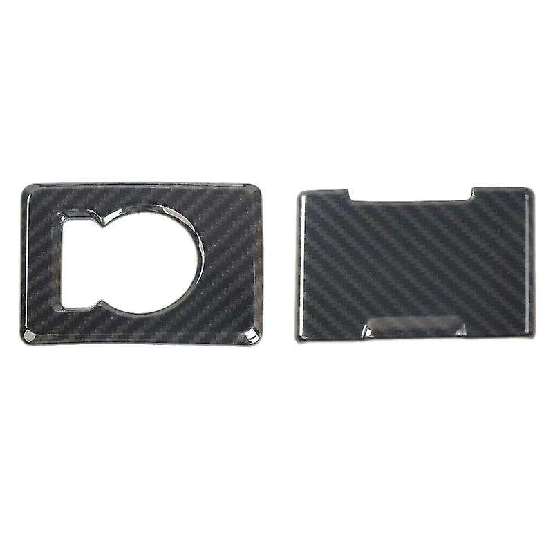 2Pcs Car Power Outlet Panel & 4WD Switch Cover Trim for 2015-2017