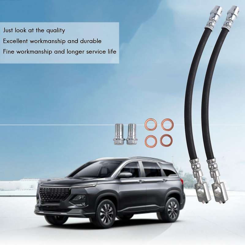 2Pcs Car Rear Axle Brake Hose Brake Line for A4 B6 B7 Car Accessories 8E0611775H 8E061177N