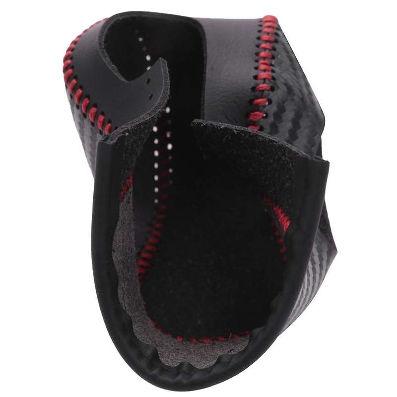 2pcs Car Pu Carbon Look Red Gear Shift Knob Cover for Ecosport Escape / /c-max Energi Wagon / Fiest