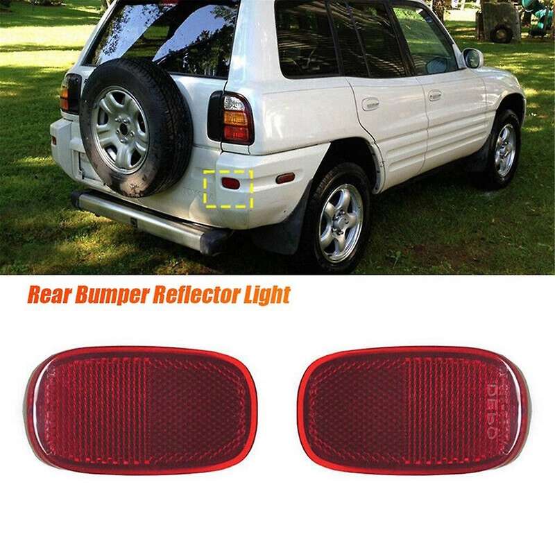 2pcs Car Rear Bumper Reflector Light 81910-42010 To2866101 for 1994-2005 Tail Brake Lampreflector