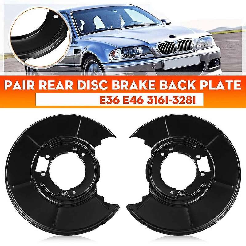 2Pcs Car Rear Brake Plate Disc Dust Cover Replacement for - E36 E46 316I 328I 34211158992 3421115899