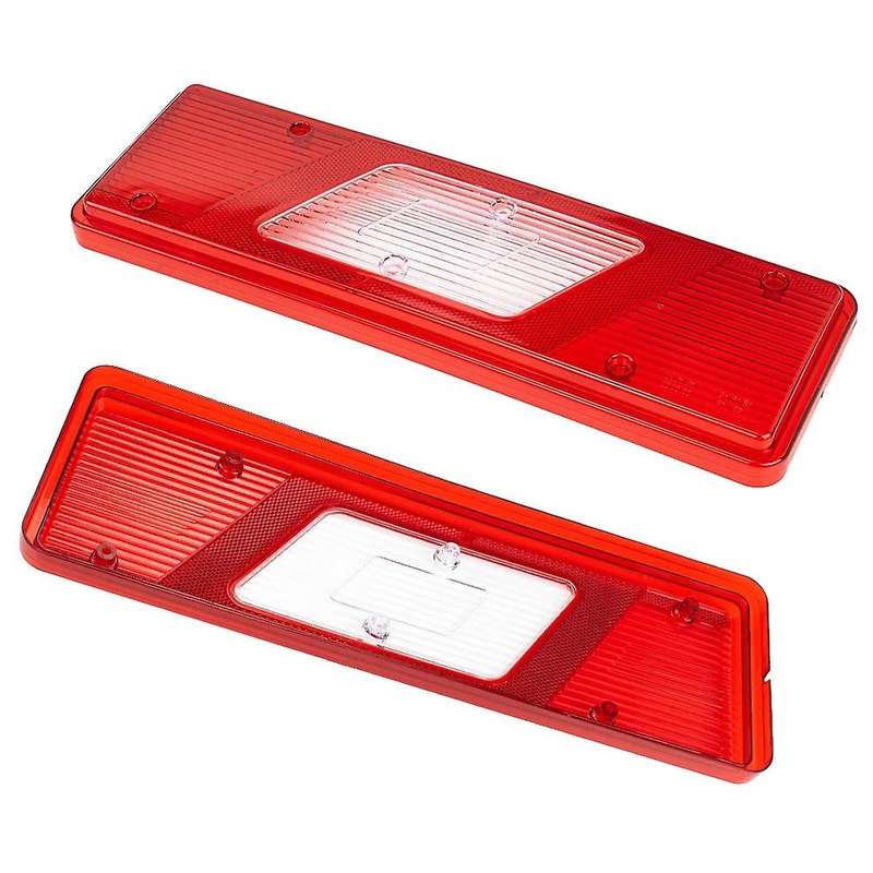 2Pcs Car Rear Bumper Reflector Rear Tail Lamp Lens Cover for Transit MK8 2014-on Tipper Truck
