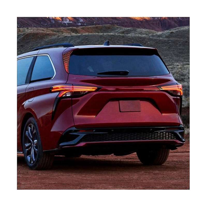 2pcs Car Rear Left Right Side Window Pillar Led Tail Brake Lights for Sienna 2021-2023