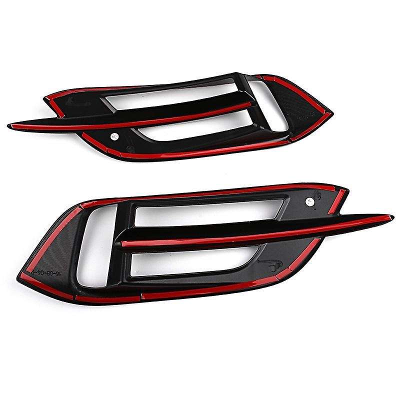 2Pcs Car Rear Fog Lamp Cover Rear Fog Lamp Decorative Frame for 10 Generation 2016-2019