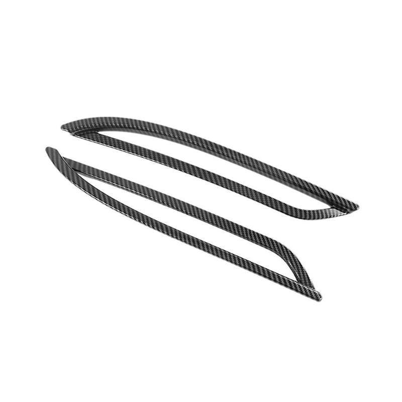 2pcs Car Rear Fog Lamp Cover Trims Styling for Model Y 2021 2022