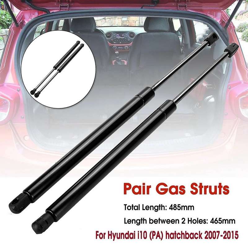 2Pcs Car Rear Tailgate Boot Gas Struts Compatible HYUNDAI i10 (PA) 07-15