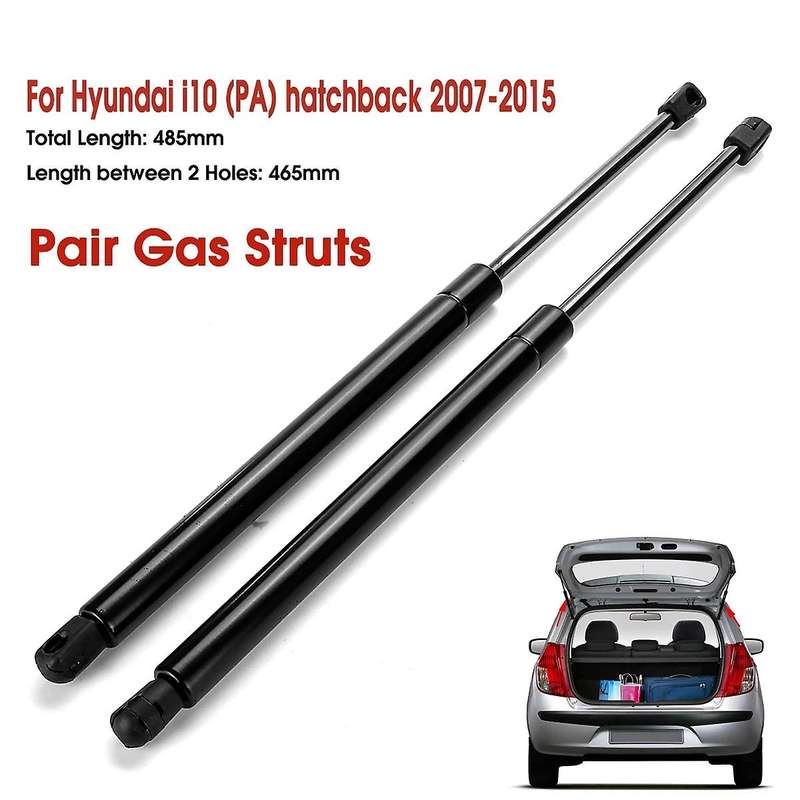 2Pcs Car Rear Tailgate Boot Gas Struts Compatible HYUNDAI i10 (PA) 07-15