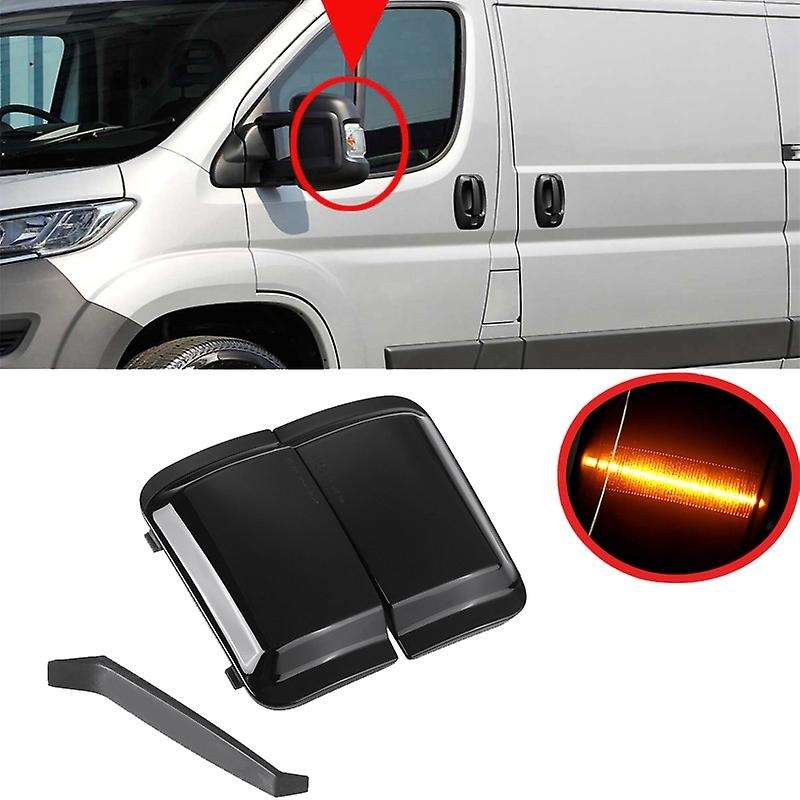 2Pcs Car Rearview Mirror Indicator Light Side Mirror Signal Lamp for Ducato Boxer Relay