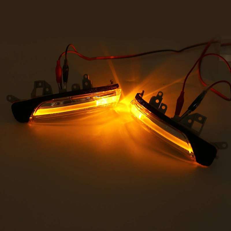 2Pcs Car Rearview Mirror Light Turn Signal Light for Wish/Prius//Mark X/Crown/ 81740-30130 81730-301