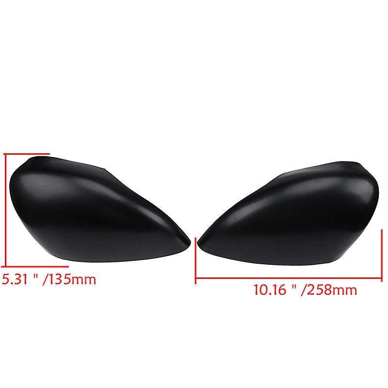 2Pcs Car Rearview Mirror Cover Side Mirror Cap for Fiesta 2011-2017 8A61-17K747-CA 8A61-17K746-CA