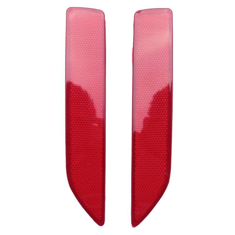 2Pcs Car Red Rear Bumper Reflector Lamps Cover for -V 2007-2009 Car Rear Bumper Light Reflectors