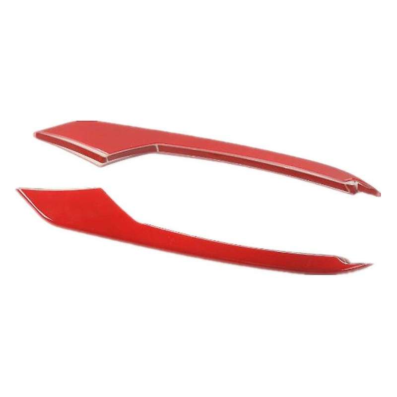 2Pcs Car Red Front Fog Light Lamp Eyebrow Cover Trim for 2015 -2018