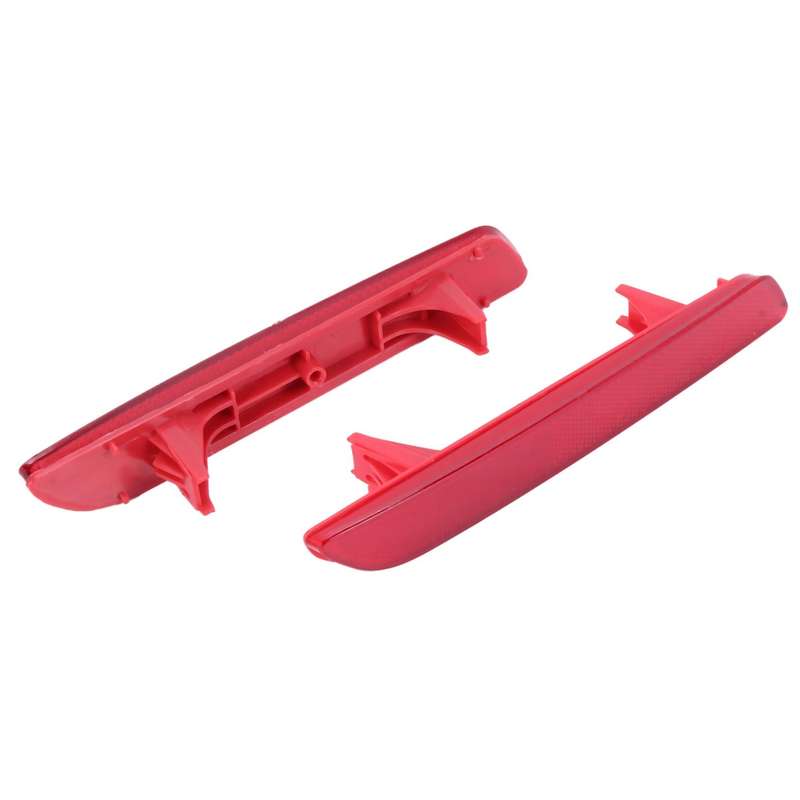 2Pcs Car Red Rear Bumper Reflector Lamps Cover for -V 2010-2011 Car Rear Bumper Light Reflectors