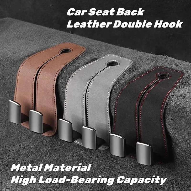 2pcs Car Seat Back Double Hook Customized Seat Back Hook for Car Vehicle Accessories Interior Metal
