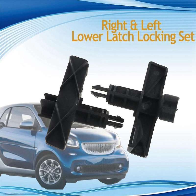 2PCS Car Right & Left Front Hood Locking Lower Lock Fit for 2008 - 2012 4517570301C22A, 4517570401C2