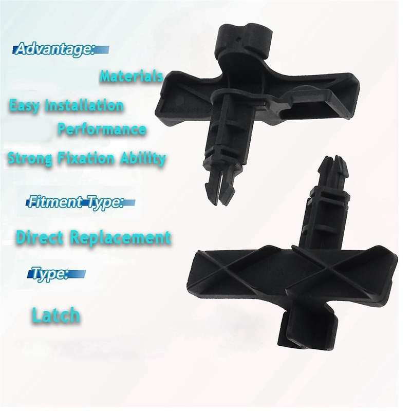 2PCS Car Right & Left Front Hood Locking Lower Lock Fit for 2008 - 2012 4517570301C22A, 4517570401C2