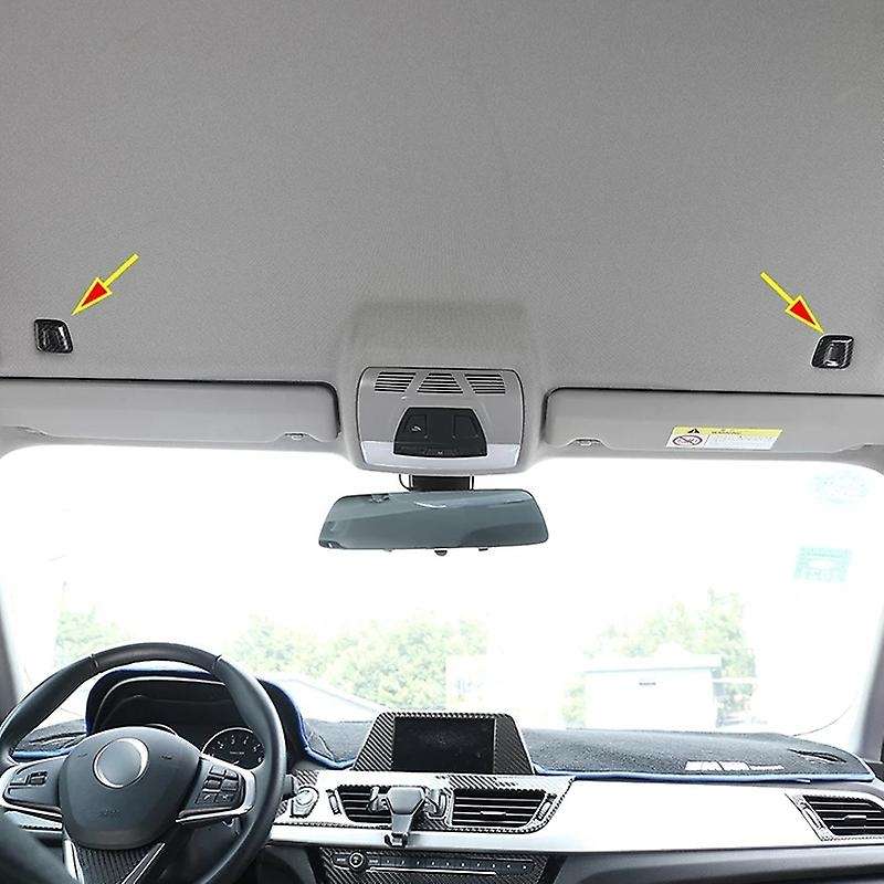 2Pcs Car Roof Microphone Cover Trim ABS for  X1 E84 F48 X3 F25 X5 X6 F15 G05 GT G30 G11 G12 F20 X2 F